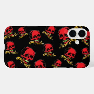 Funda iPhone 16 Plus Calaveras decorativas de cosecha