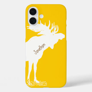 Funda iPhone 16 Plus Cambios personalizados de amarillo alce en cualqui