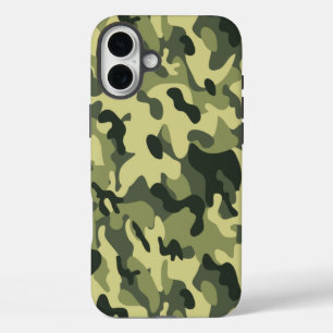Funda iPhone 16 Plus Camo verde