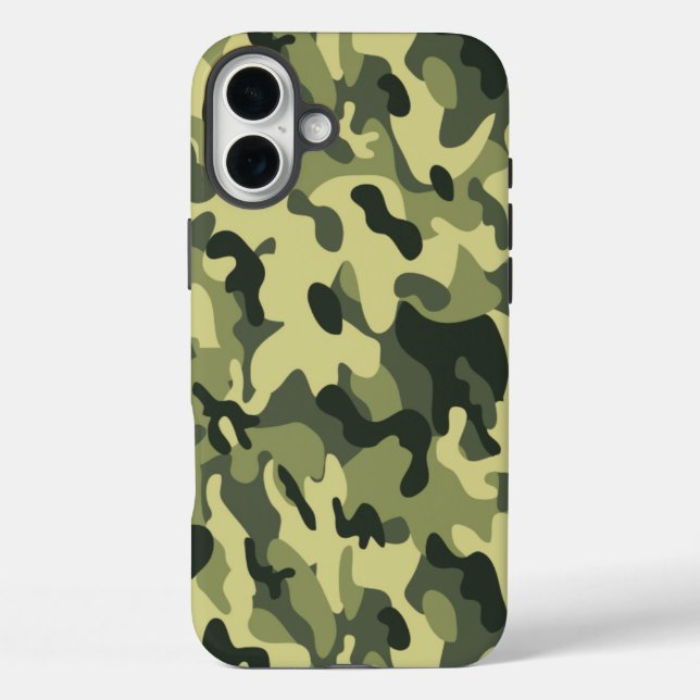 Funda iPhone 16 Plus Camo verde (Reverso )