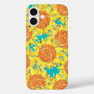 Funda iPhone 16 Plus campo de girasol