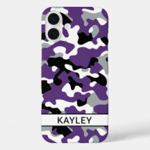 Camuflaje negro morado personalizado