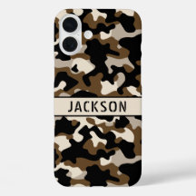 Camuflaje negro y marrón Personalizado