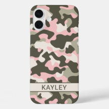 Camuflaje personalizado rosa y verde