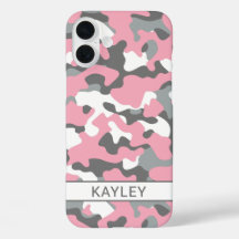 Camuflaje rosa y gris personalizado