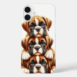 FUNDA iPhone 16 PLUS CÁPSULA ADORABLE DE PERROS DE CACHORA