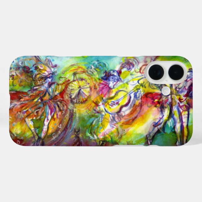 Funda iPhone 16 Plus CARNAVAL ITALIANO / Danza, música, teatro (Reverso  (Horizontal))