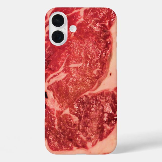 Funda iPhone 16 Plus Carne cruda Ribeye Steack (Reverso )