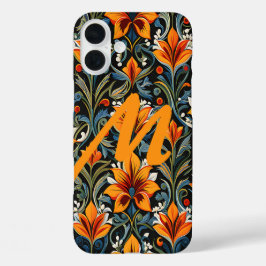 Funda iPhone 16 Plus Carta personalizada sobre diseño floral