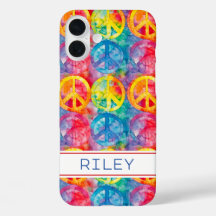 Cartel de Paz Retro Hippie Personalizado