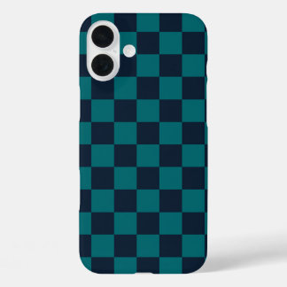 Funda iPhone 16 Plus Cartón azul y verde de la marina