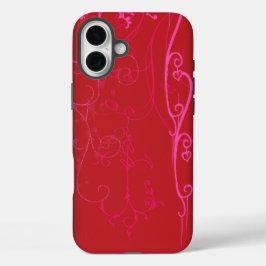 Funda iPhone 16 Plus Casos de iPhone de Red Jazzy