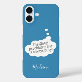 Funda iPhone 16 Plus Casos de teléfono a color y nombre personalizado d