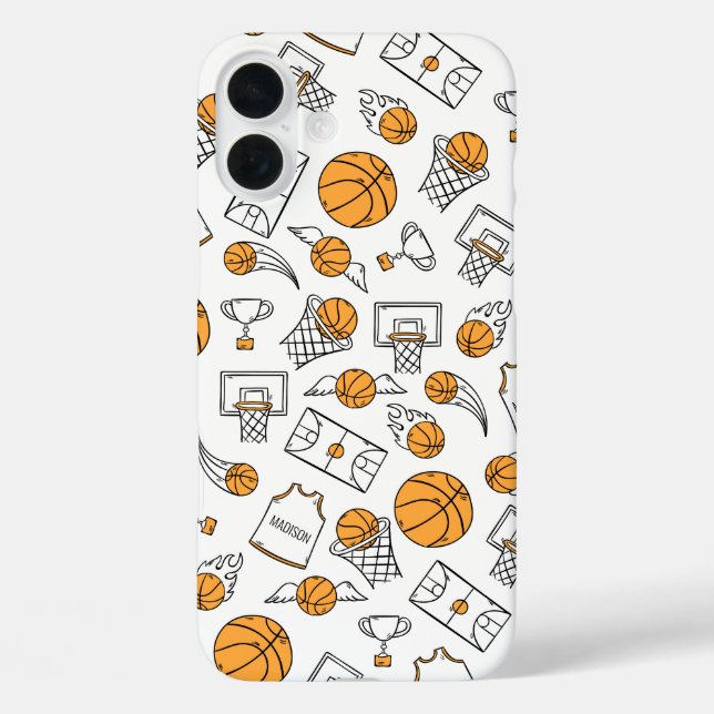 Funda iPhone 16 Plus Casos de teléfono con nombres personalizados del p (Reverso )