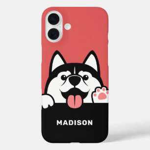 Funda iPhone 16 Plus Casos telefónicos personalizados de nombre siberia