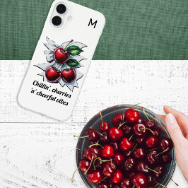 Funda iPhone 16 Plus Chillin', cerezas 'n' animadas Vibes Street Art