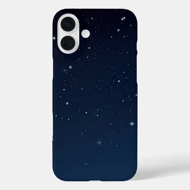 Funda iPhone 16 Plus Cielo nocturno azul (Reverso )