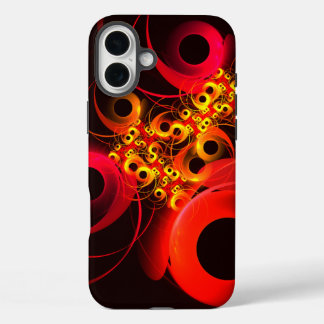 Funda iPhone 16 Plus Círculos coloridos Patrón de arte abstracto modern