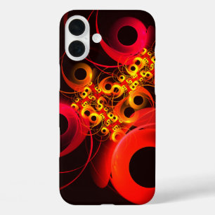 Funda iPhone 16 Plus Círculos coloridos Patrón de arte abstracto modern