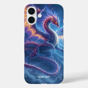 Funda iPhone 16 Plus Ciudad del Dragón Azul