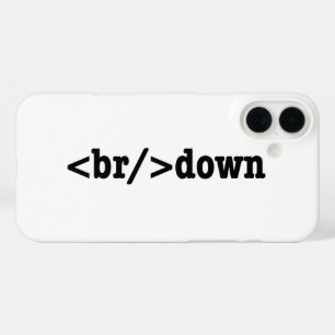 Funda iPhone 16 Plus código HTML de descomposición