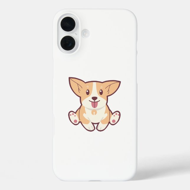 Funda iPhone 16 Plus Colección Cute Dog (Reverso )