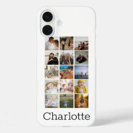 Funda iPhone 16 Plus Collage personalizado convierte a tu propio
