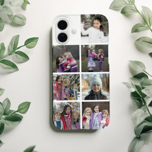 Funda iPhone 16 Plus Collage personalizado de 7 fotos