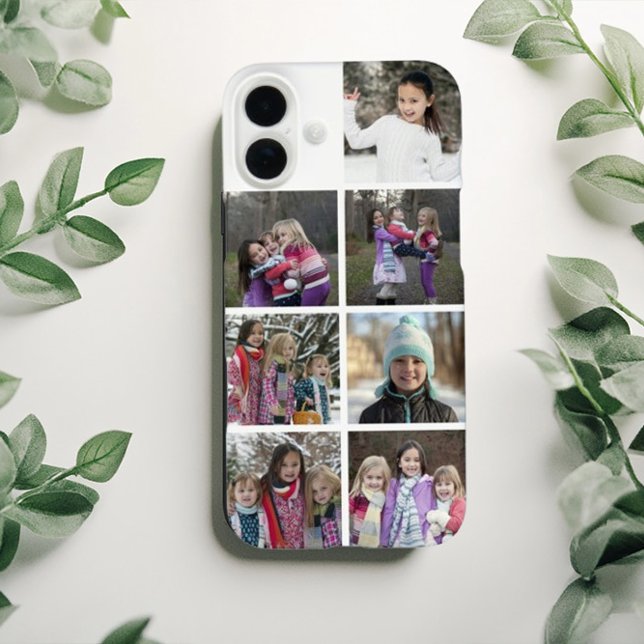 Funda iPhone 16 Plus Collage personalizado de 7 fotos (Subido por el creador)