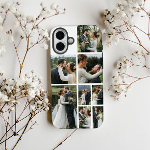 Funda iPhone 16 Plus Collage personalizado de 8 fotos