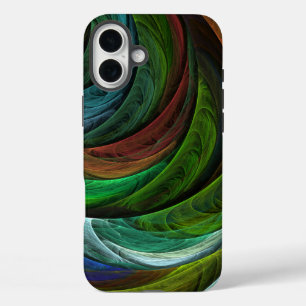 Funda iPhone 16 Plus Color Glory Moderno Resumen Patrón de arte elegant
