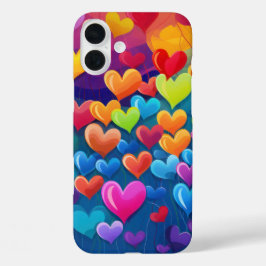 FUNDA iPhone 16 PLUS COLORES DE VALENTINA DE COLORES BRILLANTES DE RAIN