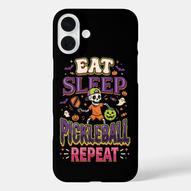 Funda iPhone 16 Plus Come Repite Pickleball Duerme Pickleball (Reverso )