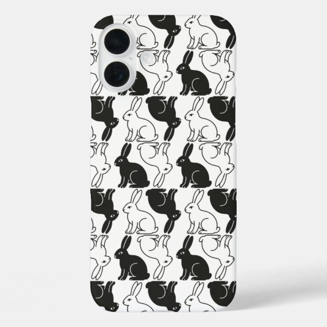Funda iPhone 16 Plus Conejitos (Reverso )
