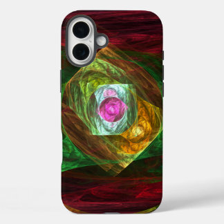 Funda iPhone 16 Plus Conexiones dinámicas Resumen de arte