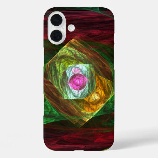 Funda iPhone 16 Plus Conexiones dinámicas Resumen de arte