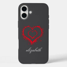 corazón rojo con forma fondo colorido personalizad