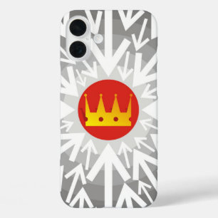 Funda iPhone 16 Plus Corona dorada