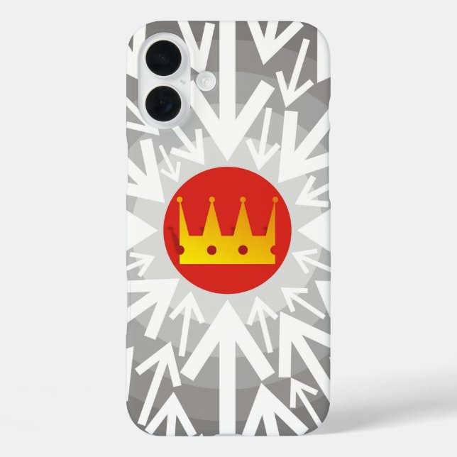 Funda iPhone 16 Plus Corona dorada (Reverso )