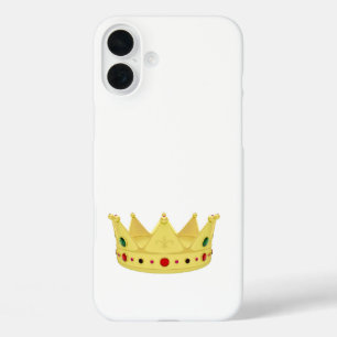Funda iPhone 16 Plus Corona real dorada