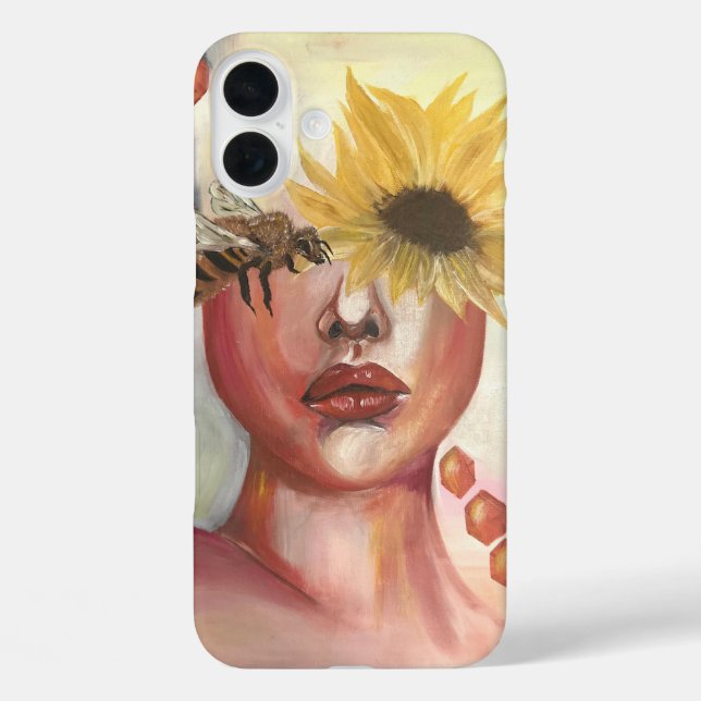 Funda iPhone 16 Plus Cosecha de miel (Reverso )