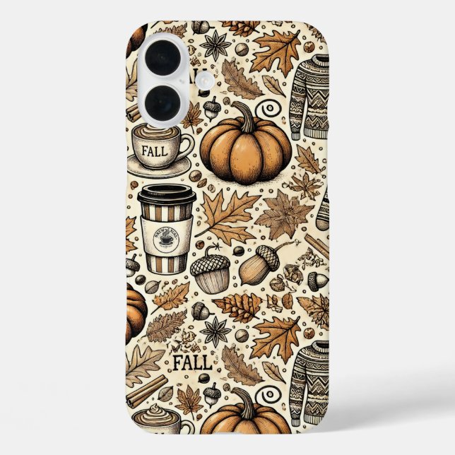Funda iPhone 16 Plus Cosecha de otoño (Reverso )