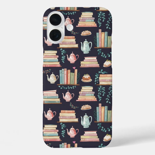 Funda iPhone 16 Plus Cozy Library Charm (Reverso )