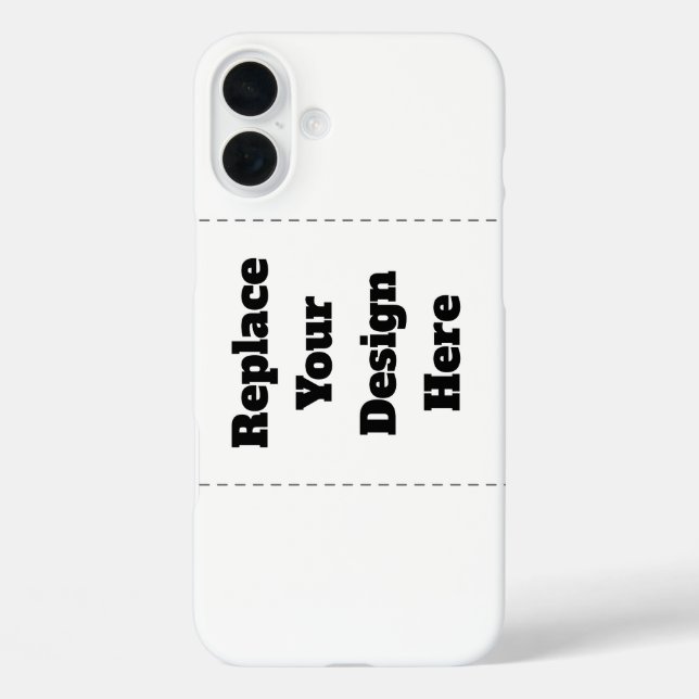 Funda iPhone 16 Plus Crea tu propio blanco  (Reverso )