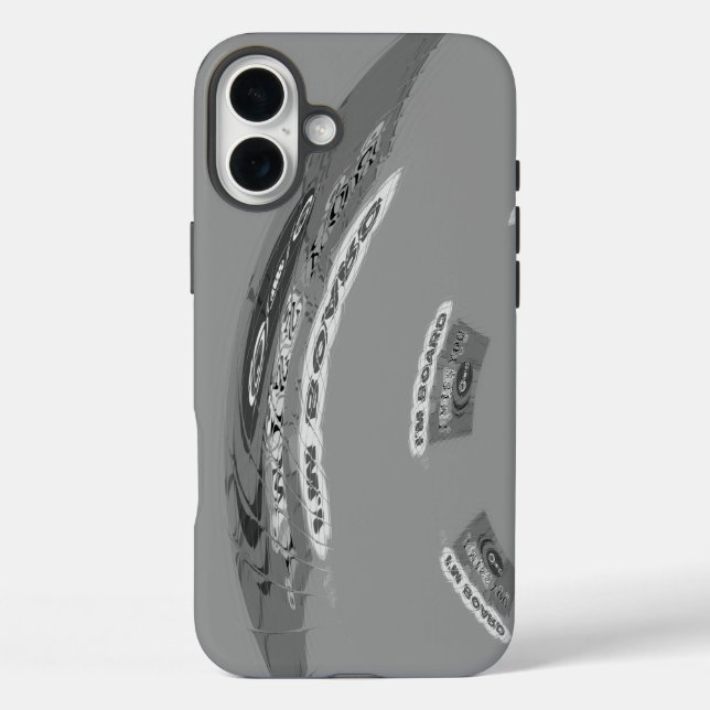 Funda iPhone 16 Plus Crea tu propio gracioso aburrido (Reverso )