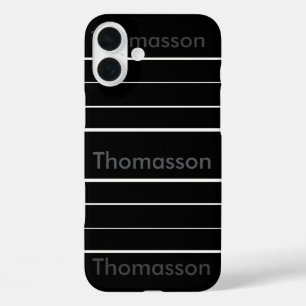 Funda iPhone 16 Plus Crear su propio monograma Minimalista personalizad