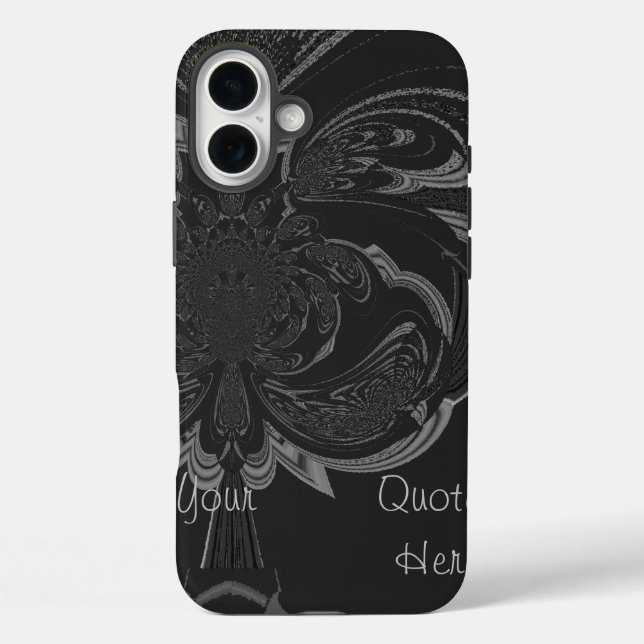 Funda iPhone 16 Plus Crear sus propias ideas únicas de moto negro Jet (Reverso )