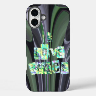 Funda iPhone 16 Plus Crear sus propios gráficos ecológicos de paz