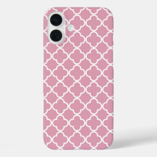 Funda iPhone 16 Plus Cuatrefolios blancos rosados