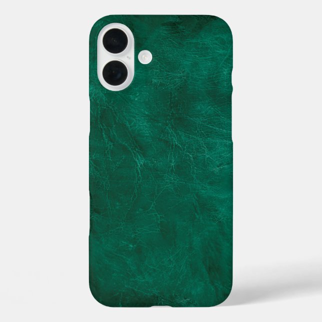 Funda iPhone 16 Plus Cuero verde (Reverso )